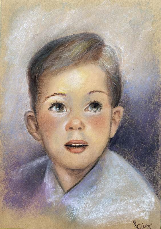 Menino - gis pastel 