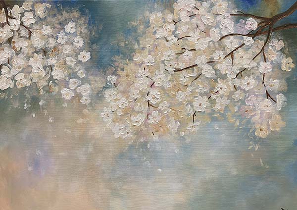Cerejeiras - 50 x 70 - Acrílica sobre Tela