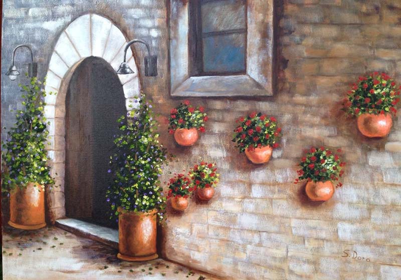 Italia  -  40 x 60 cm  -  Óleo sobre Tela